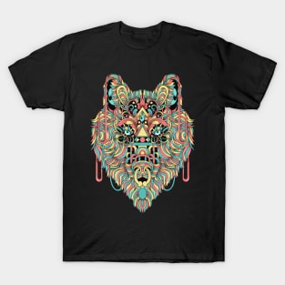 Psychedelic wolf T-Shirt